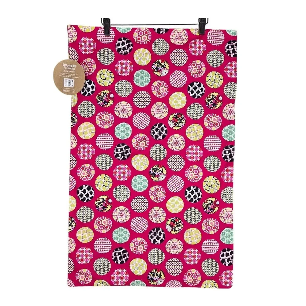 POTTERY BARN TEEN – 100% COTTON SLEEPING BAG PILLOWCASE – MULTICOLOR PRINT – NWT
